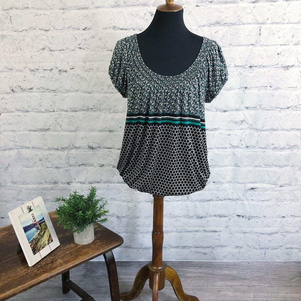 Max Studio elastic waist blouse